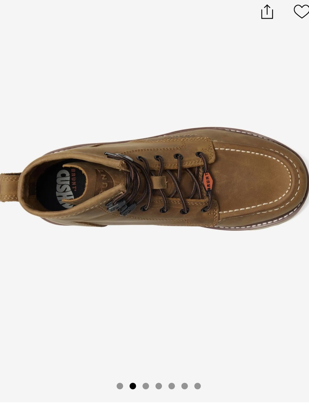 Brunt The Marin Unlined CompToe Boot — Brown Leather Lace-Up Men's Ankle Boot - Picture 5 of 12